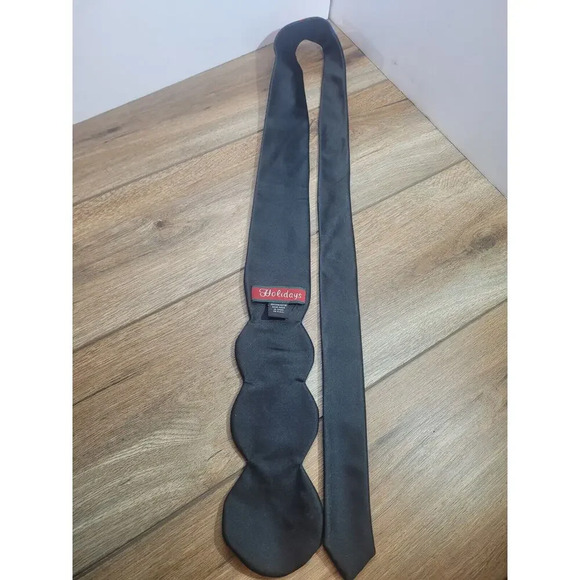 Men's Red Neck Tie Christmas Ornament Holiday Necktie - Picture 3 of 9